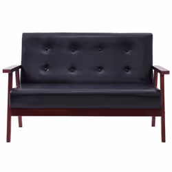 VidaXL 278396 canapé 3 siège(s) Noir - Vue supplémentaire 7