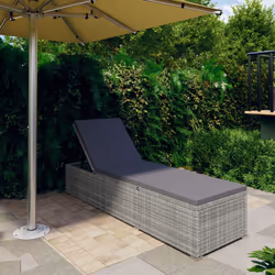 VidaXL 46220 chaise d'extérieur Linge Siège rembourré Polyuréthane, Acier Gris
