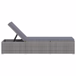 VidaXL 46220 chaise d'extérieur Linge Siège rembourré Polyuréthane, Acier Gris - Vue supplémentaire 4