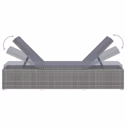 VidaXL 46220 chaise d'extérieur Linge Siège rembourré Polyuréthane, Acier Gris - Vue supplémentaire 5