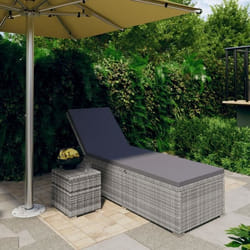 VidaXL 46227 chaise d'extérieur Linge Siège rembourré Polyuréthane, Acier Gris