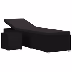 VidaXL 46228, Linge, Siège rembourré, Polyuréthane, Acier, Noir, 600 mm, 1950 mm