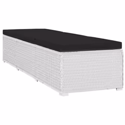 VidaXL 46229 chaise d'extérieur Linge Siège rembourré Polyuréthane, Acier Blanc - Vue supplémentaire 4