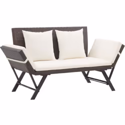 Ce lit de bronzage / banc de jardin d'extérieur combine le style et la fonctionnalité et va devenir le point central de votre ...