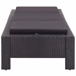VidaXL 46237 chaise d'extérieur Linge Siège rembourré Polyuréthane, Acier Noir