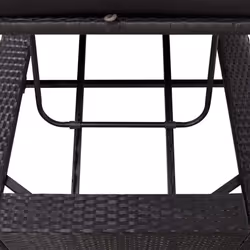 VidaXL 46237 chaise d'extérieur Linge Siège rembourré Polyuréthane, Acier Noir - Vue supplémentaire 8