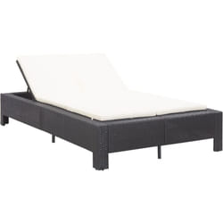 VidaXL 46238 lit d’extérieur Noir, Crème, Blanc