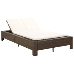 VidaXL 46239 lit d’extérieur Marron, Crème, Blanc