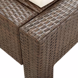 VidaXL 46239 lit d'extérieur Marron, Crème, Blanc - Vue supplémentaire 8