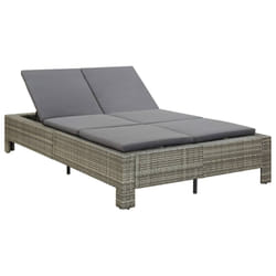 VidaXL 46240 lit d’extérieur Gris
