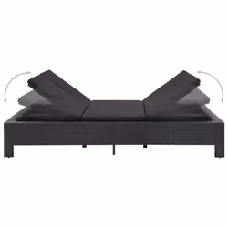 VidaXL 46241 lit d'extérieur Noir - Vue supplémentaire 5