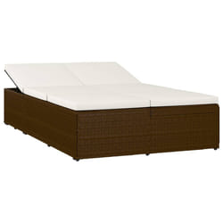 VidaXL 46243 lit d’extérieur Marron, Crème, Blanc