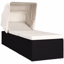 VidaXL 46246, Linge, Siège rembourré, Polyuréthane, Acier, Noir, Crème, 600 mm, 1950 mm