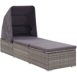 VidaXL 46248 chaise d'extérieur Linge Siège rembourré Polyuréthane, Acier Gris