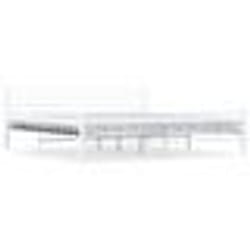 vidaXL Cadre de lit sans matelas blanc métal 200x200 cm - 200 x 200 cm