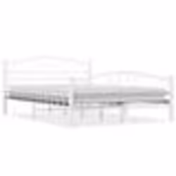 vidaXL Cadre de lit sans matelas blanc métal 140x200 cm - 140 x 200 cm