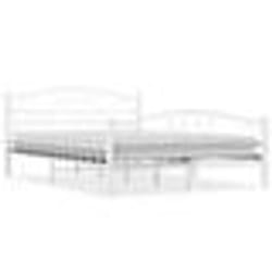 vidaXL Cadre de lit sans matelas blanc métal 140x200 cm - 140 x 200 cm
