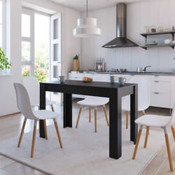 Vidaxl - Table de salle à manger Noir 120 x 60 x 76 cm Bois d'ingénierie