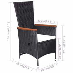 VidaXL 47679 ensemble de meubles de jardin - Vue supplémentaire 7