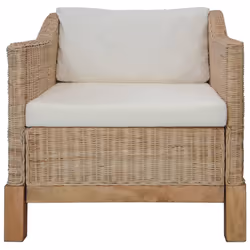 VidaXL 278617 canapé 3 siège(s) Crème, Naturel, Blanc