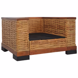 VidaXL 278618 canapé 2 siège(s) Marron, Crème, Blanc - Vue supplémentaire 4