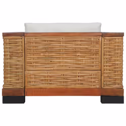 VidaXL 278618 canapé 2 siège(s) Marron, Crème, Blanc - Vue supplémentaire 6