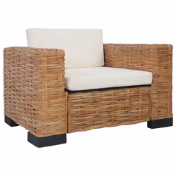 VidaXL 278624 canapé 3 siège(s) Marron, Crème, Blanc