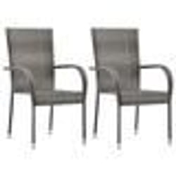 VidaXL 46464 chaise d'extérieur Terrace Polyuréthane, Acier Gris