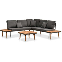 Vidaxl - Salon de jardin 4 pcs avec coussins Bois d'acacia solide