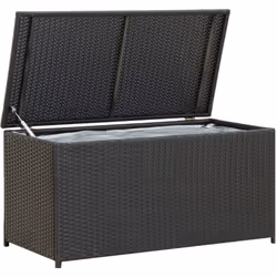 Description générale Cette boîte de rangement en résine tressée est une solution parfaite pour organiser vos espaces extérieu ...