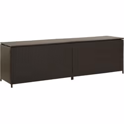 Description générale Cette boîte de rangement en résine tressée est la solution idéale pour ranger vos articles de jardin. Co ...