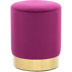 Vidaxl - Tabouret Violet et doré Velours
