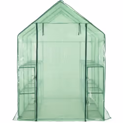 Laissez votre jardin pousser toute l'année avec cette serre compacte et légère. Cette serre de plain-pied peut accueillir un ...