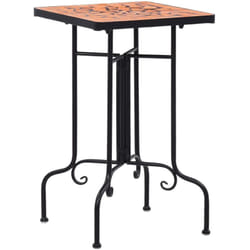 vidaXL Table de bistro mosaïque Terre cuite Céramique