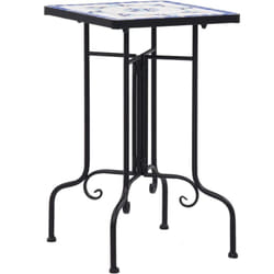 Vidaxl - Table de bistro mosaïque bleu et blanc Céramique
