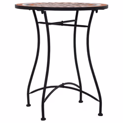 VidaXL 46713 table de jardin Noir, Crème