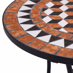 VidaXL 46713 table de jardin Noir, Crème - Vue supplémentaire 4