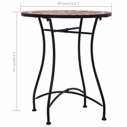 VidaXL 46713 table de jardin Noir, Crème - Vue supplémentaire 7