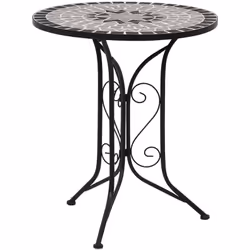Cette table de mosaïque sera un excellent ajout à votre balcon ou jardin, servant de table basse pour placer vos boissons ou  ...
