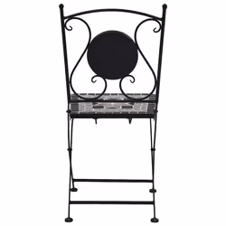 VidaXL 46716 chaise d'extérieur Terrace Vitrocéramique, Fer Gris - Vue supplémentaire 5