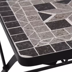 VidaXL 46716 chaise d'extérieur Terrace Vitrocéramique, Fer Gris - Vue supplémentaire 8