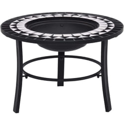 Vidaxl - Foyer mosaïque Noir et blanc 68 cm Céramique