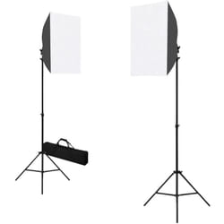 Vidaxl - Lampes de studio professionnelles 2 pcs 40x60 cm Acier Noir