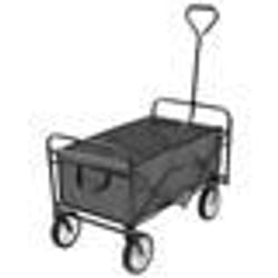 vidaXL Chariot à main pliable Acier Gris - TU