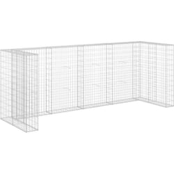 Vidaxl - Mur en gabion pour poubelles Acier galvanisé 320x100x120 cm