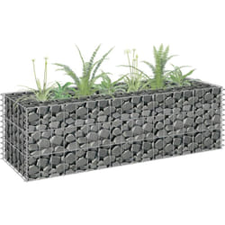 Vidaxl - Lit surélevé à gabion Acier galvanisé 90x30x30 cm