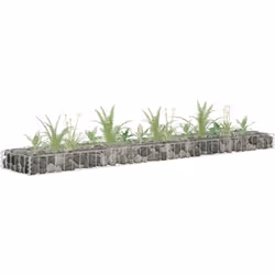 Ce lit surélevé à gabion vous permet de créer facilement une bordure sécurisée mais élégante pour un parterre de fleurs ou de ...