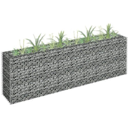 Vidaxl - Lit surélevé à gabion Acier galvanisé 180x30x60 cm