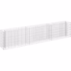 Ce lit surélevé à gabion vous permet de créer facilement une bordure sécurisée mais élégante pour un parterre de fleurs ou de ...