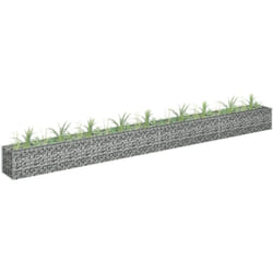 Vidaxl - Lit surélevé à gabion Acier galvanisé 360x30x30 cm